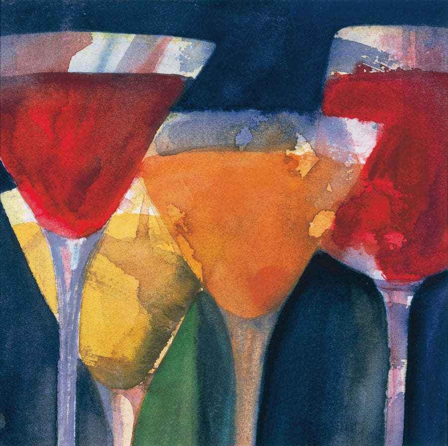 Four Mixed Drinks Mural Wallpaper