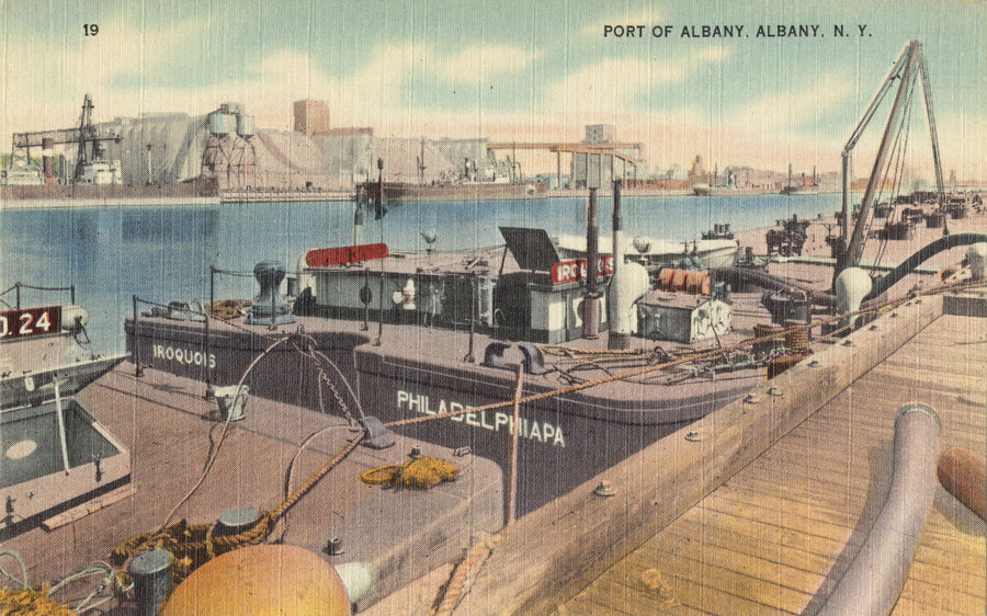 Greetings From Port of Albany Mural Wallpaper