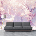 Pink and Purple Deer in Forest Mural Wallpaper Pink, Purple, White and Light Brown Deer -2 Mural Wallpaper - pure wallpaper artwork