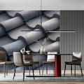 Gray Roof Tiles Mural Wallpaper Gray and Black Roof Tiles Mural Wallpaper - pure wallpaper artwork