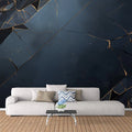Black and Gold Marble Mural Wallpaper in Living Room Black and Gold Marble -1 Mural Wallpaper - pure wallpaper artwork
