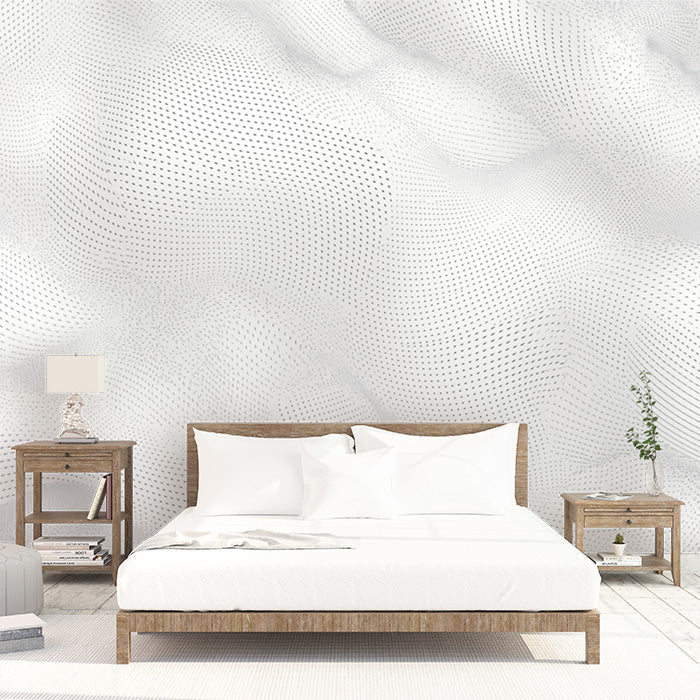 Black and White Swirl Mural Wallpaper in Bedroom Black and White Swirl -6 Mural Wallpaper - pure wallpaper artwork