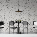 Gray and Black Triangle Mural Wallpaper in Cafe Gray and Black Triangles or Circles Mural Wallpaper - pure wallpaper artwork
