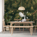 Green Palm Leaf Mural Wallpaper in Cafe Various Shades of Green Palm -5 Mural Wallpaper - pure wallpaper artwork