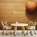 Rustic Basketball Mural Wallpaper for a Nursey Orange, Blue, and Brown Basketball Mural Wallpaper - pure wallpaper artwork