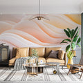 Gradient Wave Mural Wallpaper Various Colors (Orange, Green, etc.) of Gradient Wave Mural Wallpaper - pure wallpaper artwork