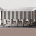 Minimalist Vertical Stripe Mural Wallpaper in Charcoal and Cream Mural Wallpaper - pure wallpaper artwork