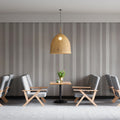 Minimalist Vertical Stripe Mural Wallpaper in Light Gray Mural Wallpaper - pure wallpaper artwork