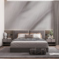 Minimalist Linear Ripple Mural Wallpaper — Soft Gray Mural Wallpaper - pure wallpaper artwork