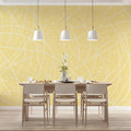 Sunlight Abstract Dot Line Mural Wallpaper — Modern Playful Decor Mural Wallpaper - pure wallpaper artwork