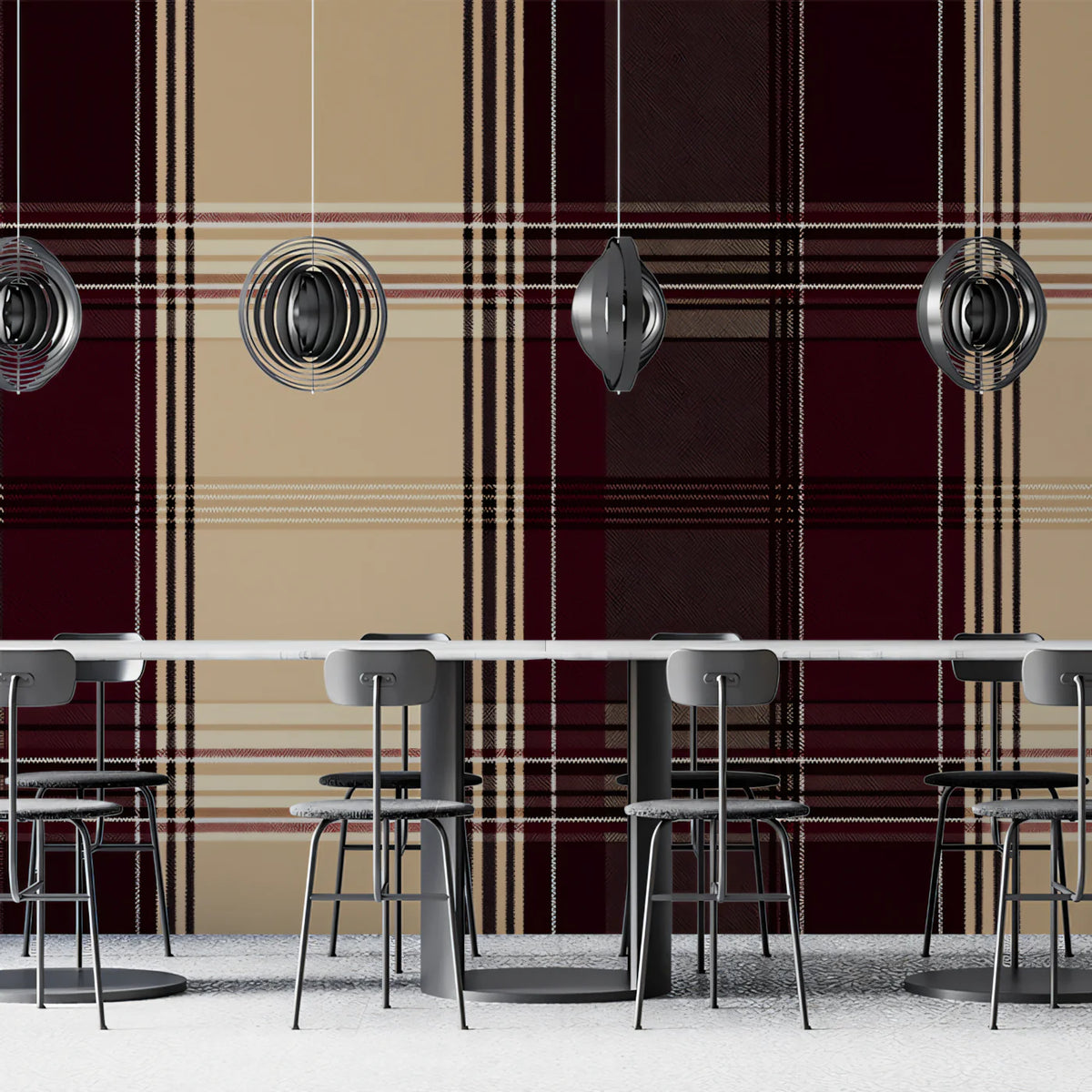 Heritage Plaid Mural Wallpaper — Classic Tartan Pattern Mural Wallpaper - pure wallpaper artwork