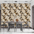 Vintage Peony Botanical Mural Wallpaper — Warm Neutral Floral Mural Wallpaper - pure wallpaper artwork