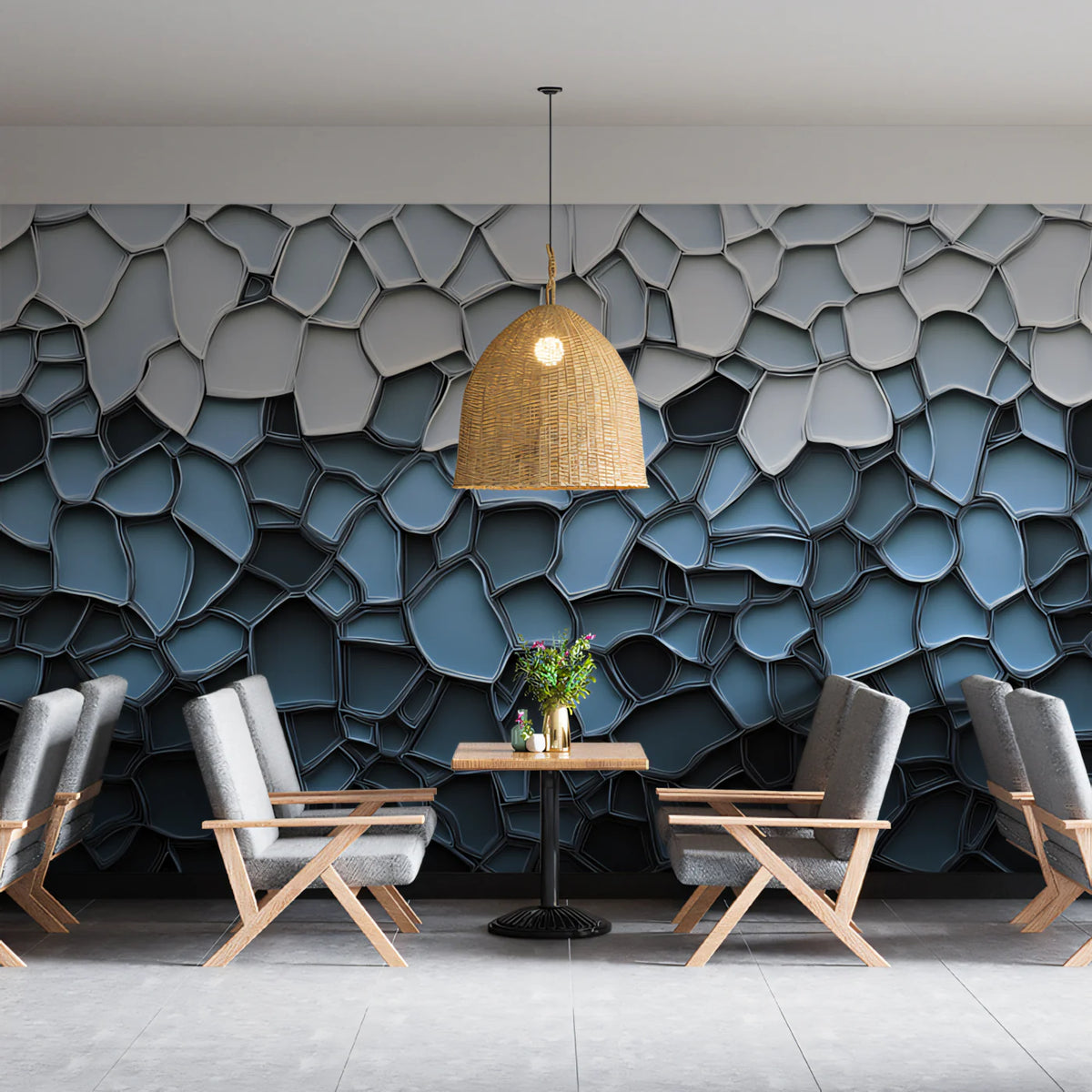Ombre Mosaic Mural Wallpaper — Contemporary Geometric Pattern Mural Wallpaper - pure wallpaper artwork