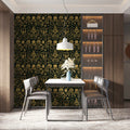 Gilded Apiary Mural Wallpaper — Dark Botanical Garden Aesthetic Mural Wallpaper - pure wallpaper artwork