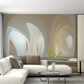 Fluid Archway Architectural Mural Wallpaper — Modern Minimalist Mural Wallpaper - pure wallpaper artwork