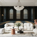 Industrial Arched Window Mural Wallpaper — Architectural Print Mural Wallpaper - pure wallpaper artwork