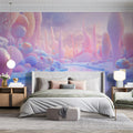 Ethereal Dreamland Landscape Mural Wallpaper — Whimsical Decor Mural Wallpaper - pure wallpaper artwork