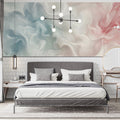 Ethereal Cloudscape Mural Wallpaper — Soft Pastel Abstract Mural Wallpaper - pure wallpaper artwork