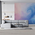 Pastel Swirl Abstract Mural Wallpaper — Soft Dreamy Hues Mural Wallpaper - pure wallpaper artwork