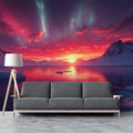 Arctic Aurora Night Mural Wallpaper — Dreamy Landscape Decor Mural Wallpaper - pure wallpaper artwork