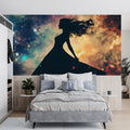 Virgo Celestial Maiden Mural Wallpaper — Dreamy Galaxy Scene Mural Wallpaper - pure wallpaper artwork