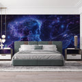 Aquarius Celestial Portrait Mural Wallpaper — Cosmic Art Mural Wallpaper - pure wallpaper artwork