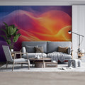 Nebula Wave Mural Wallpaper — Vibrant Abstract Fluid Art Mural Wallpaper - pure wallpaper artwork