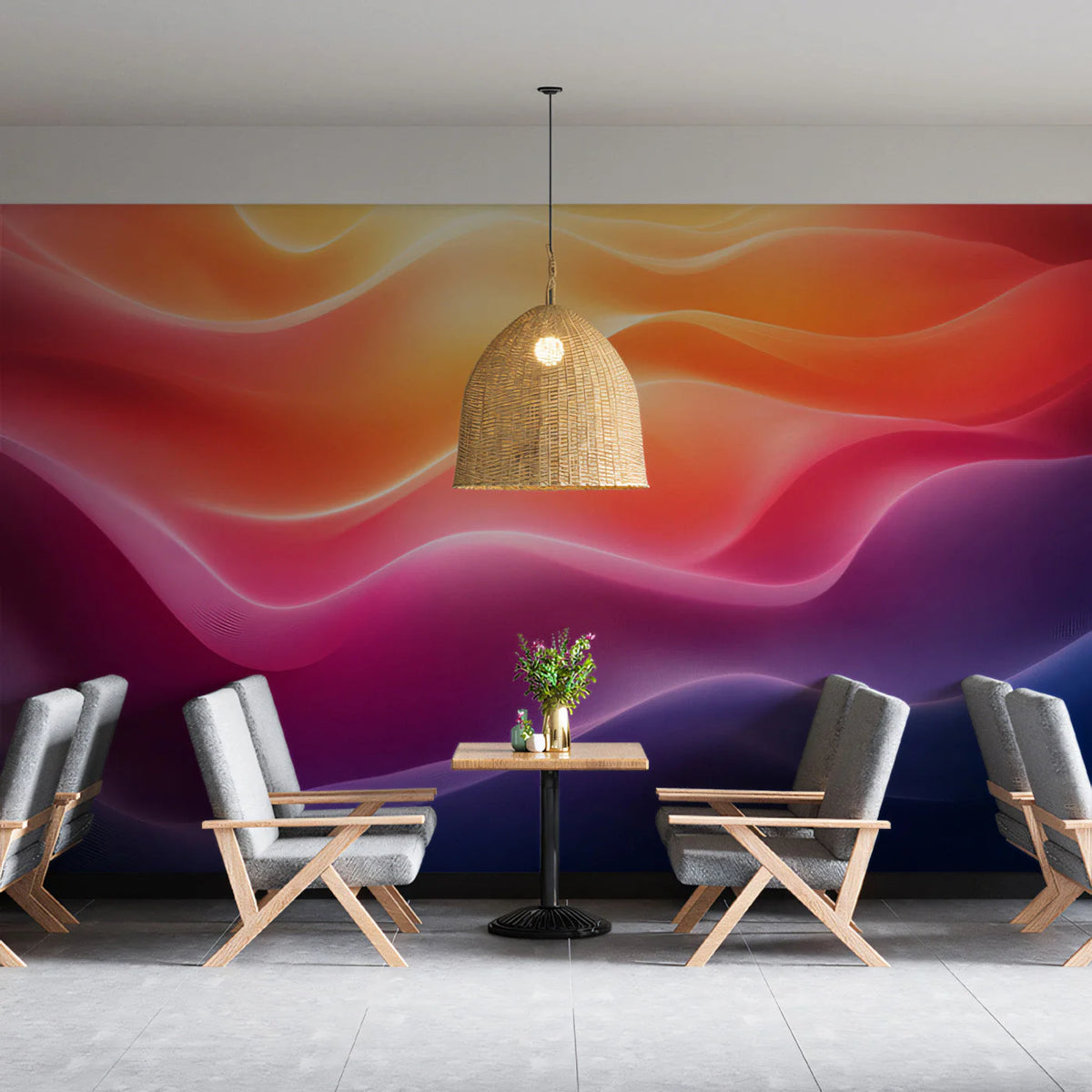 Nebula Wave Mural Wallpaper —Abstract Fluid Art Mural Wallpaper - pure wallpaper artwork
