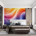 Nebula Swirl Mural Wallpaper — Fluid Gradient Abstract Art Mural Wallpaper - pure wallpaper artwork