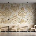 Gilded Damask Mural Wallpaper — Elegant Ornate Pattern Mural Wallpaper - pure wallpaper artwork