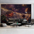 Cosmic Nebula Mural Wallpaper — Deep Space Planetary Scene Mural Wallpaper - pure wallpaper artwork