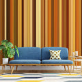 Autumnal Vertical Stripe Mural Wallpaper — Warm Earth Tones Mural Wallpaper - pure wallpaper artwork