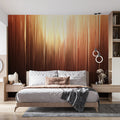 Sun-Drenched Timber Gradient Mural Wallpaper — Warm Wood Grain Mural Wallpaper - pure wallpaper artwork