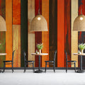 Rustic Distressed Timber Plank Mural Wallpaper — Colorful & Warm Mural Wallpaper - pure wallpaper artwork