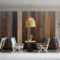 Rustic Wood Plank Mural Wallpaper — Warm Earthy Tones Mural Wallpaper - pure wallpaper artwork