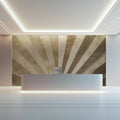 Geometric Fan Mural Wallpaper in Reception modern and minimalist with an artistic touch Mural Wallpaper - pure wallpaper artwork