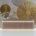 Sunburst Gold and Concrete Mural Wallpaper — Modern Statement Mural Wallpaper - pure wallpaper artwork