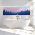 Mist Forest Horizon Mural Wallpaper — Dreamy Pastel Gradient Mural Wallpaper - pure wallpaper artwork