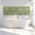 Minimalist Sage Leaf Mural Wallpaper — Calm Botanical Pattern Mural Wallpaper - pure wallpaper artwork