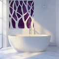 Abstract Plum Branch Mural Wallpaper — Minimalist Nature Design Mural Wallpaper - pure wallpaper artwork