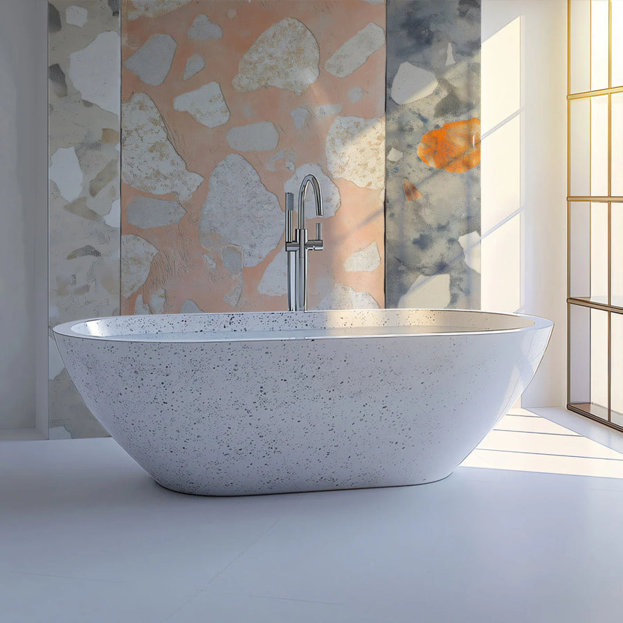 Terrazzo Mosaic Mural Wallpaper — Contemporary Artistic Design Mural Wallpaper