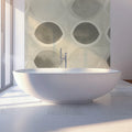 Circular Interlocking Mural Wallpaper — Modern Geometric Decor Mural Wallpaper - pure wallpaper artwork