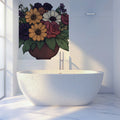 Vintage Botanical Bouquet Mural Wallpaper — Hand-Drawn Floral Art Mural Wallpaper - pure wallpaper artwork