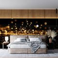 Golden Bokeh Light Reflection Mural Wallpaper — Modern Abstract Mural Wallpaper - pure wallpaper artwork