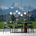 Alpine Village Mountain Landscape Mural Wallpaper - pure wallpaper artwork