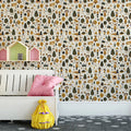 Storybook Village Mural Wallpaper —Whimsical Hand-Drawn Motif Mural Wallpaper - pure wallpaper artwork