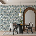 Botanical Banksia Mural Wallpaper — Modern Scandinavian Floral Mural Wallpaper - pure wallpaper artwork