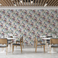 Confetti Dot Grid Mural Wallpaper — Geometric Modern Design Mural Wallpaper - pure wallpaper artwork