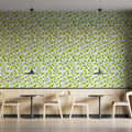 Spring Vine Leaf Pattern Mural Wallpaper — Fresh Botanical Style Mural Wallpaper - pure wallpaper artwork