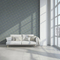 Blue-Gray Fern Mural Wallpaper — Elegant Botanical Pattern Mural Wallpaper - pure wallpaper artwork